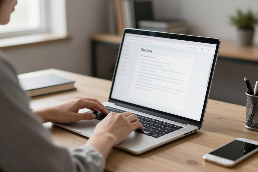 Overzicht van bestandsbeheer op een moderne laptop