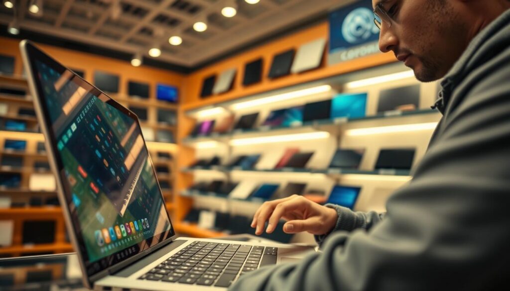 Scherm en toetsenbord controleren voordat je een laptop koopt Scherm en toetsenbord controleren voordat je een laptop koopt